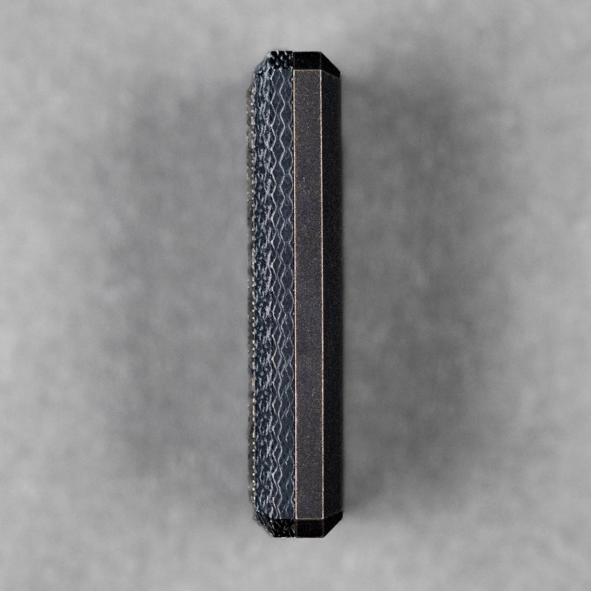 CrowGear x URBAN Don't Worry Stone Slim - Black Micarta & Dusk Titanium w/ Chaos Seigaiha™ - URBAN EDC®