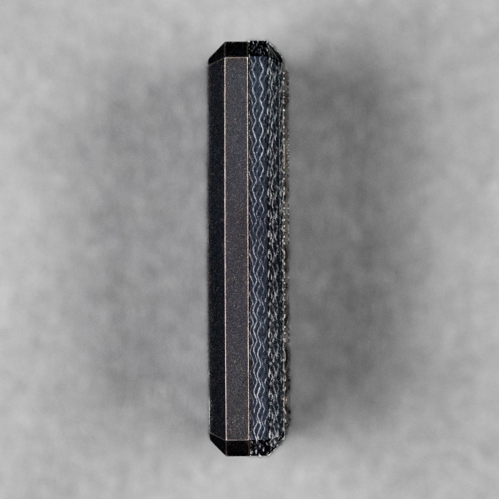CrowGear x URBAN Don't Worry Stone Slim - Black Micarta & Dusk Titanium w/ Chaos Seigaiha™ - URBAN EDC®