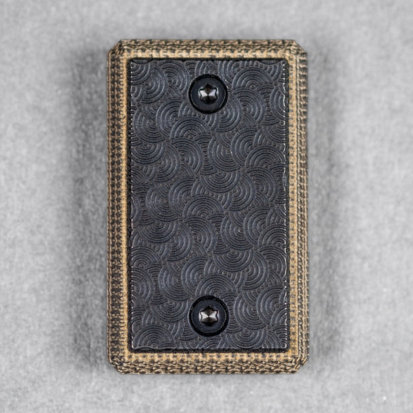CrowGear x URBAN Don't Worry Stone Slim - Green Micarta & Dusk Titanium w/ Chaos Seigaiha™ - URBAN EDC®