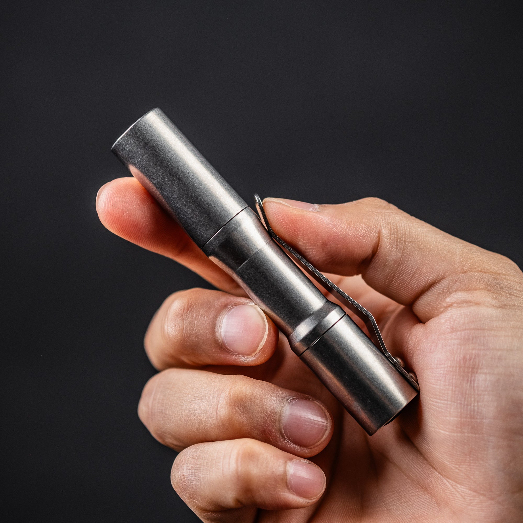 CWF Micro Click - Tumbled Titanium (Custom) – URBAN EDC®