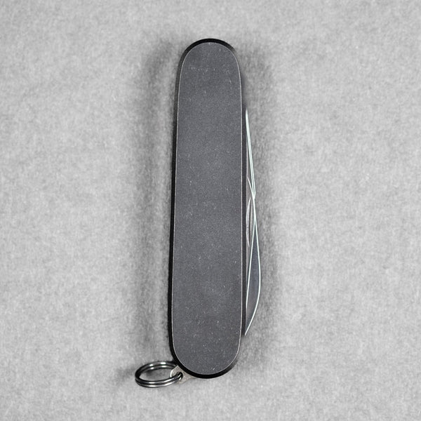 Daily Customs x URBAN Recruit SAK - Seigaiha Titanium Dusk w/ Black Micarta Inlay - URBAN EDC®