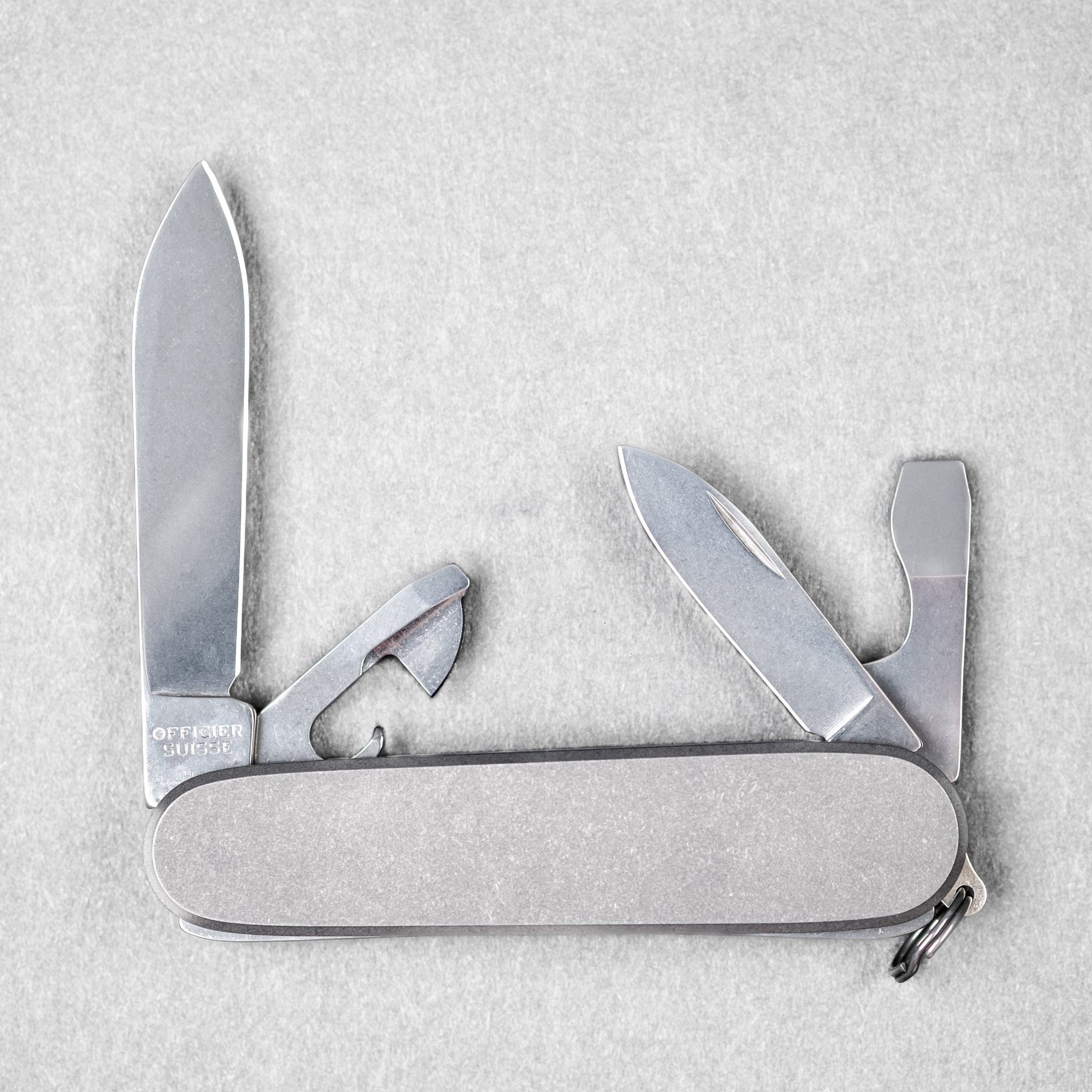 Daily Customs x URBAN Recruit SAK - Seigaiha Titanium w/ Natural Micarta Inlay - URBAN EDC®