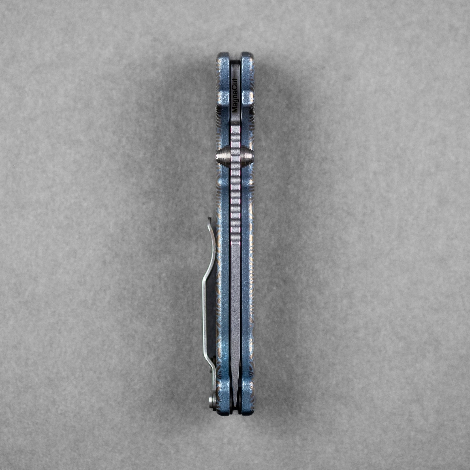 Demko x URBAN MG AD20 Slim - 20CV Clip Point w/ Titanium Chaos Seigaiha™ (Custom) - URBAN EDC®