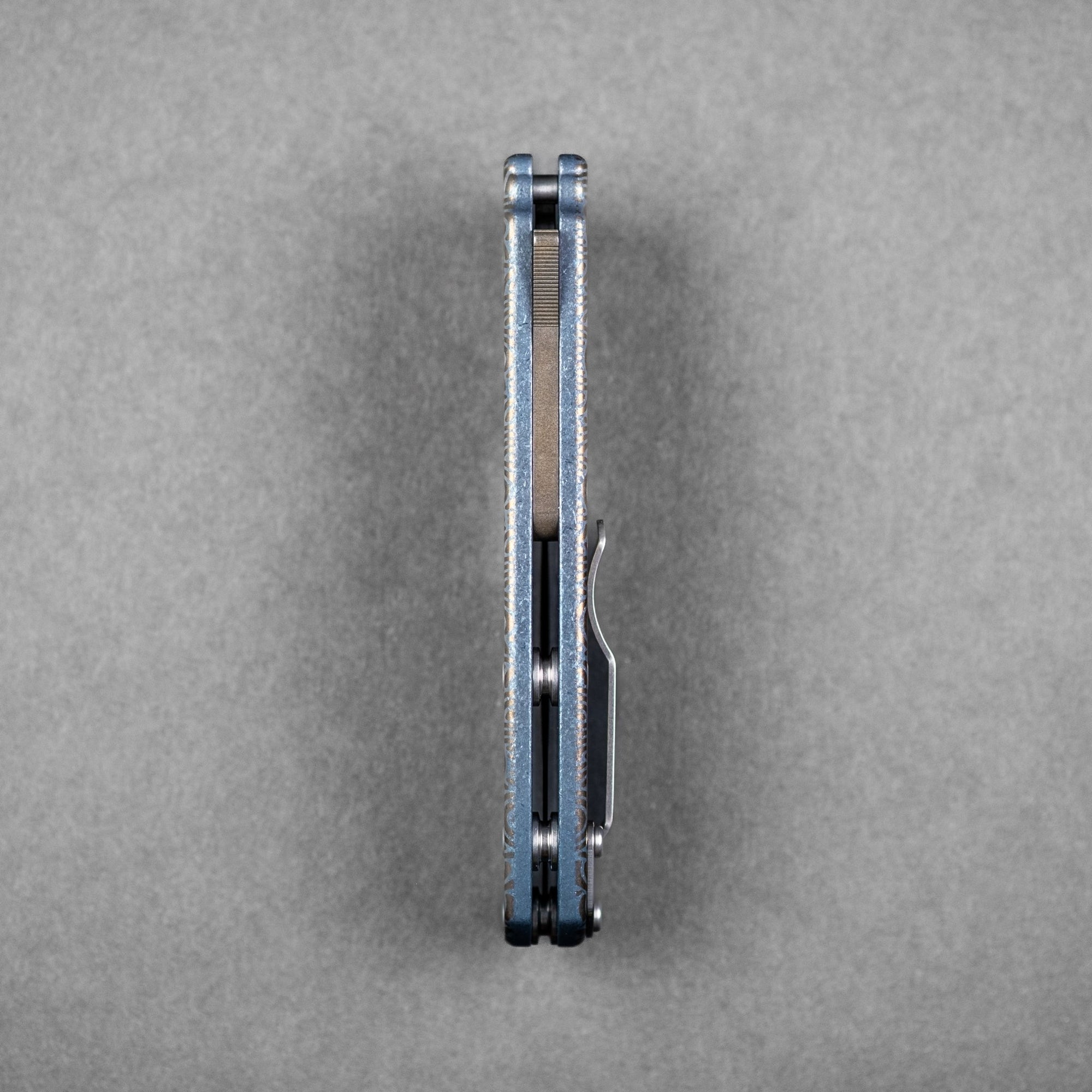 Demko x URBAN MG AD20 Slim - 20CV Clip Point w/ Titanium Chaos Seigaiha™ (Custom) - URBAN EDC®