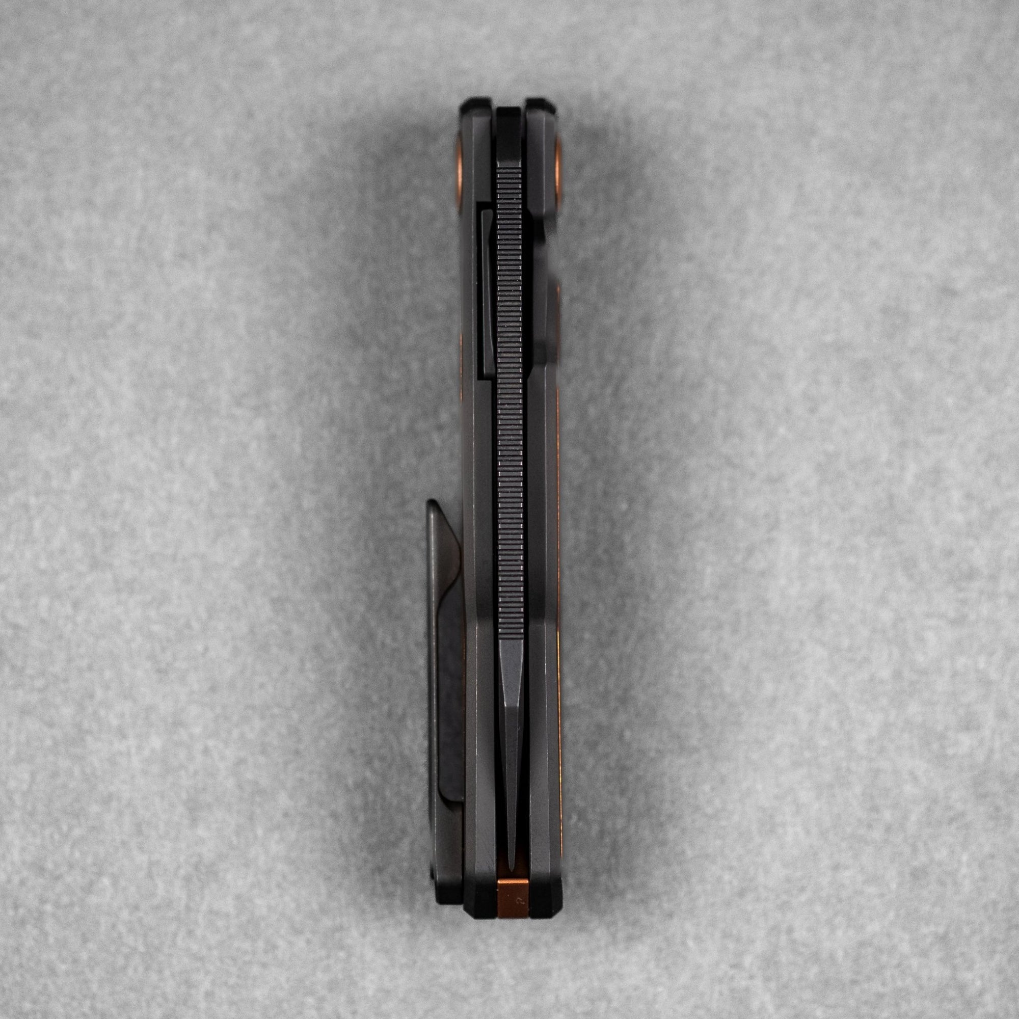 Divo x URBAN Saloon - Blackwashed S90V & Blackwashed Titanium Seigaiha w/ Copper Accents - URBAN EDC®