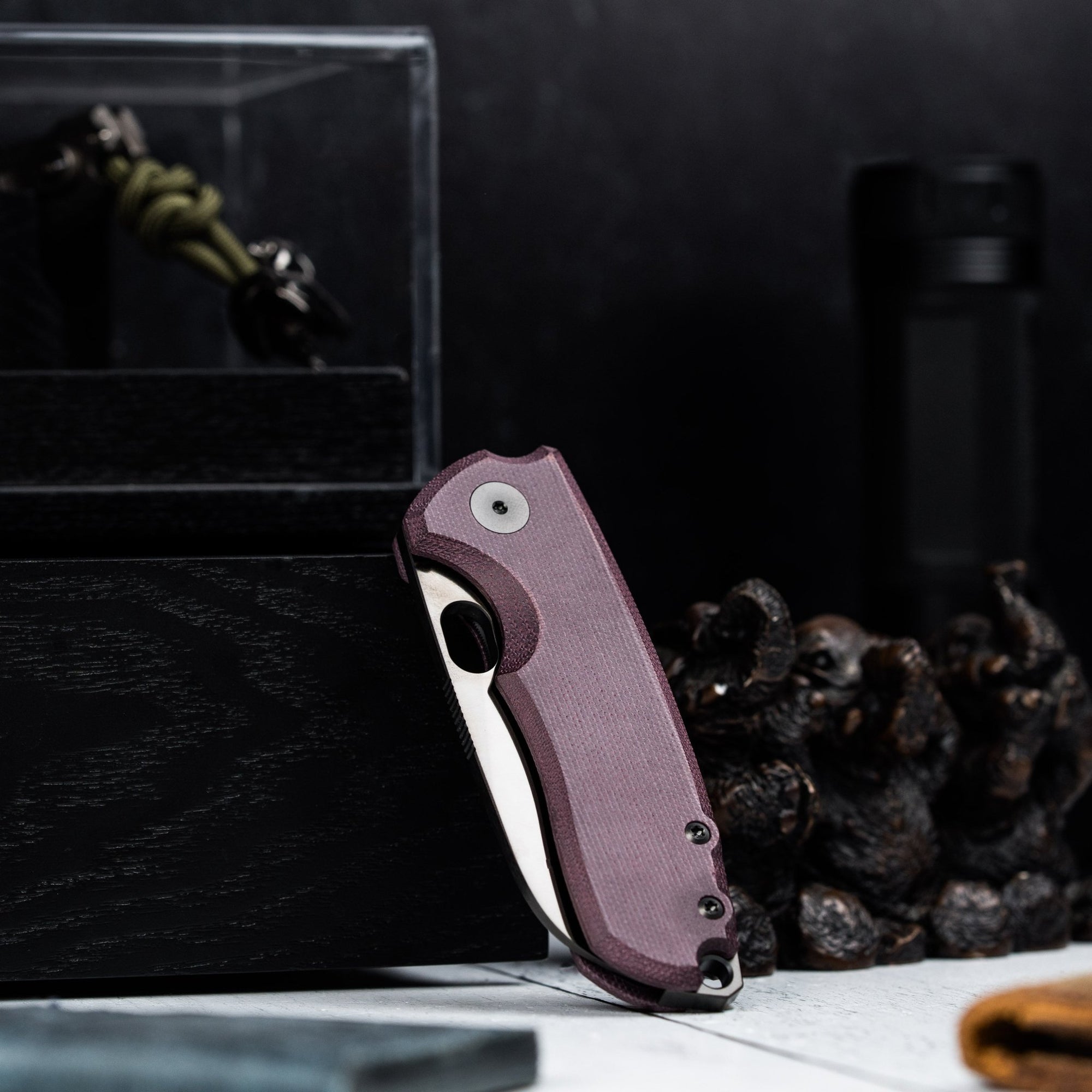 Drop Date (02/04): URBAN F5.5 - Polished DLC Magnacut & Burgundy Micarta (Yamato Exclusive) - URBAN EDC®
