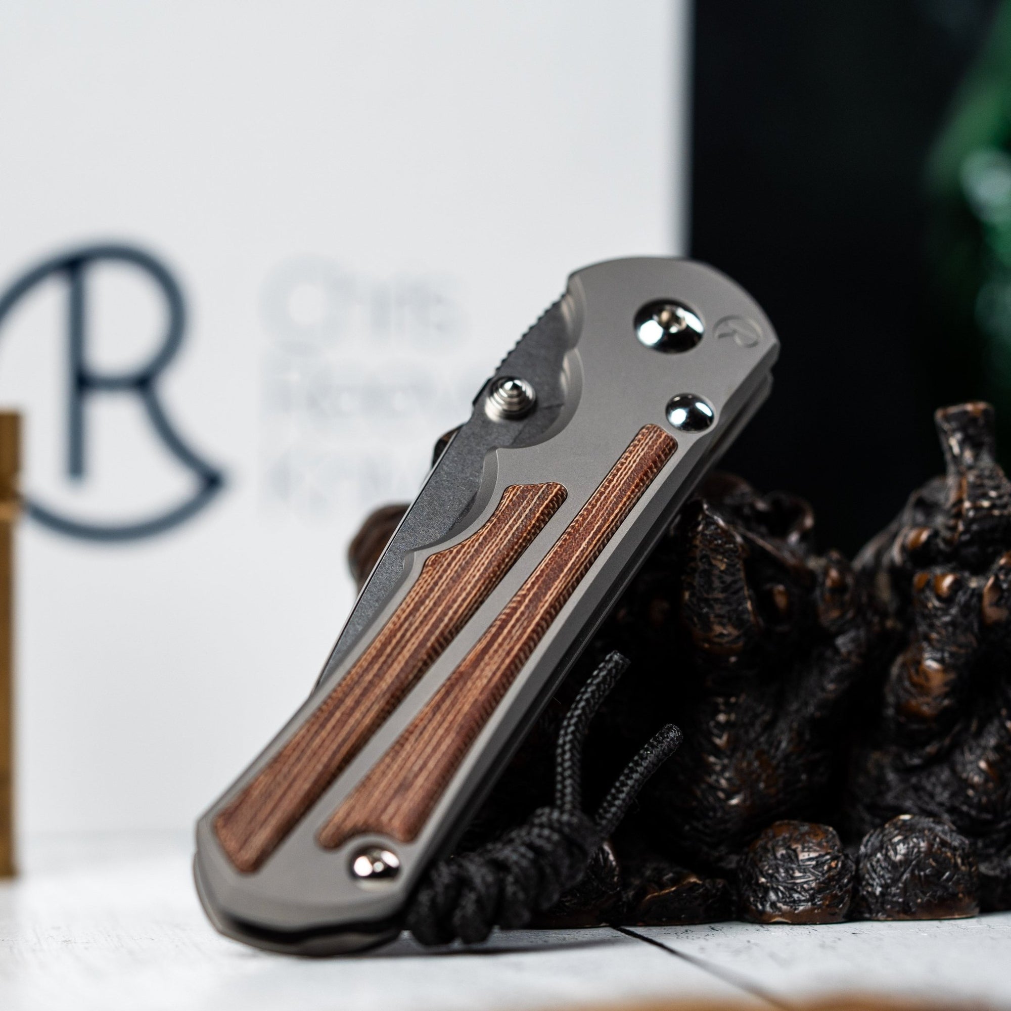 Drop Date (02/18): Chris Reeve Large Inkosi - Drop Point Magnacut & Glass Blasted Titanium w/ Natural Canvas Micarta Inlay - URBAN EDC®