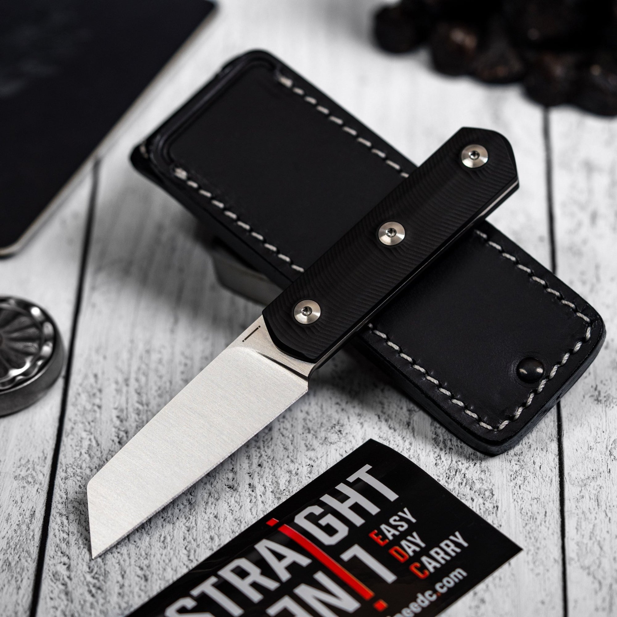 Drop Date (02/18): StraightLine Erny Fixie - Satin M390 & Black PVD Titanium - URBAN EDC®