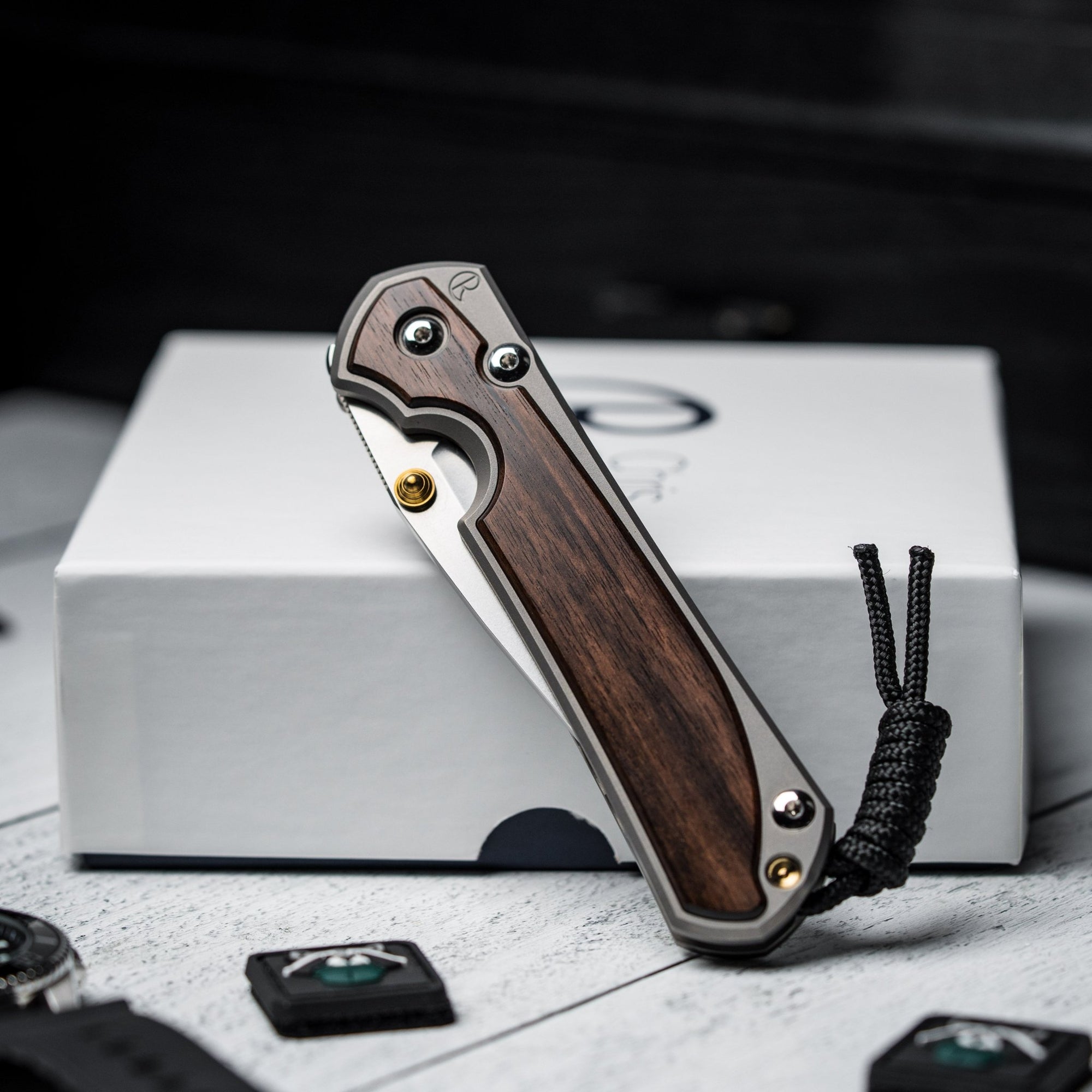 Drop Date (02/25): Chris Reeve Large Sebenza 31 Drop Point - Magnacut & Glass Blasted Titanium w/ Macassar Ebony Inlay - URBAN EDC®