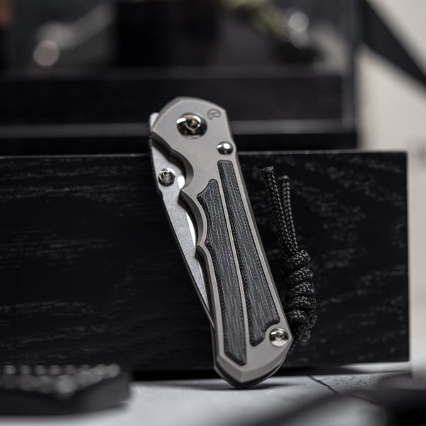 Drop Date (03/04): Chris Reeve Small Inkosi Drop Point - Magnacut & Glass Blasted Titanium w/ Black Canvas Micarta - URBAN EDC®