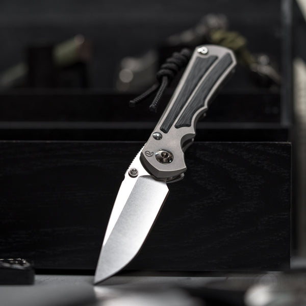 Drop Date (03/04): Chris Reeve Small Inkosi Drop Point - Magnacut & Glass Blasted Titanium w/ Black Canvas Micarta - URBAN EDC®