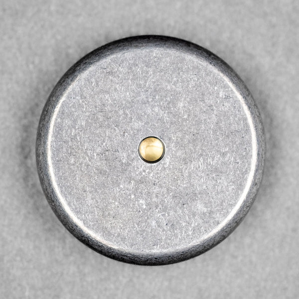 Drop Date (03/11): Umburry x URBAN Mid - Size Spoked Haptic Coin - Brass & Ti Seigaiha w/ Old School Compass (Yamato Exclusive) - URBAN EDC®