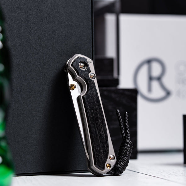 Drop Date (03/18): Chris Reeve Small Sebenza 31 - Insingo Magnacut & Glass Blasted Titanium w/ Bog Oak - URBAN EDC®