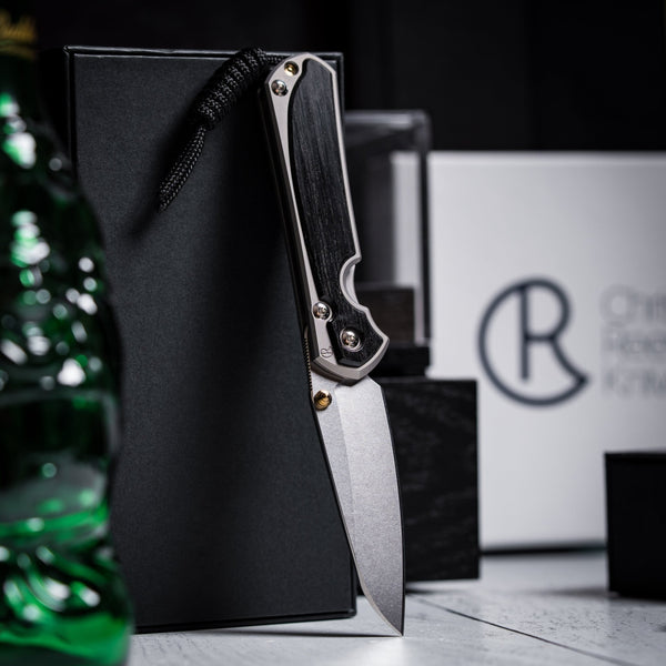 Drop Date (03/18): Chris Reeve Small Sebenza 31 - Insingo Magnacut & Glass Blasted Titanium w/ Bog Oak - URBAN EDC®