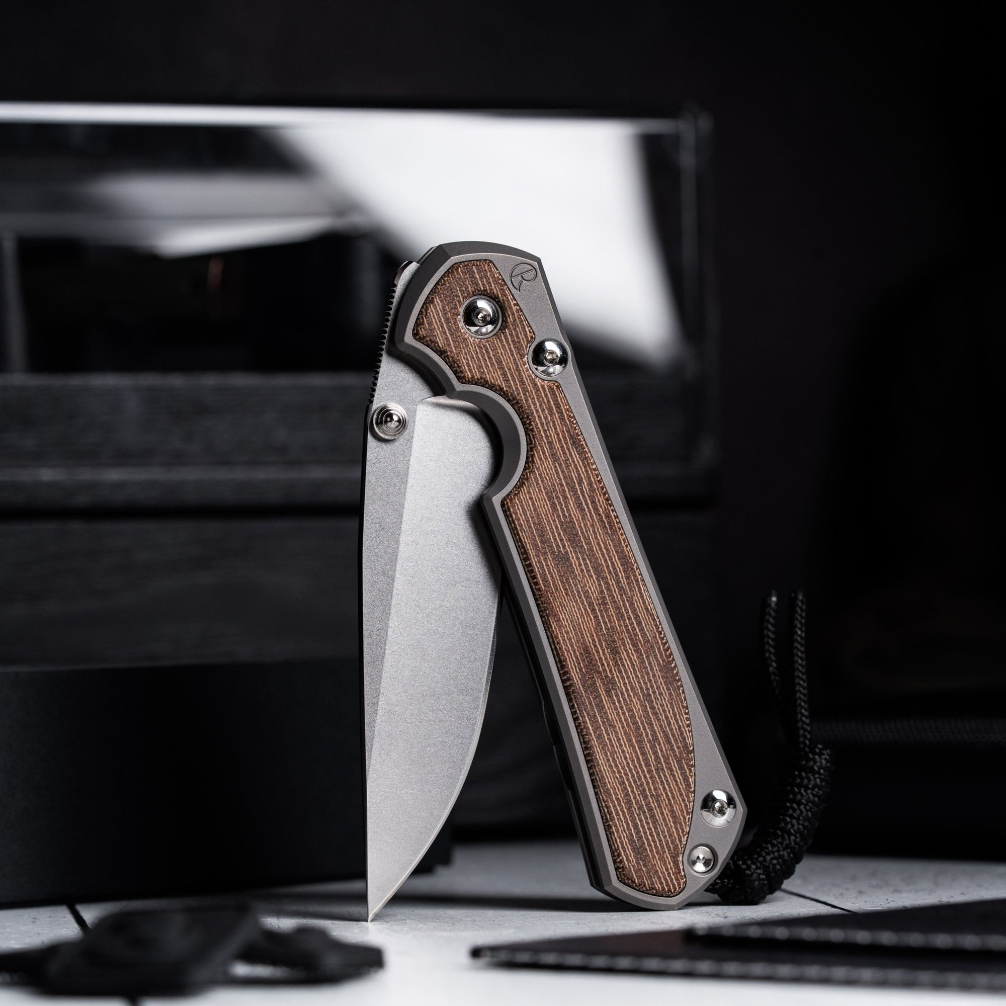 Drop Date (03/25): Chris Reeve Large Sebenza 31 Drop Point - Magnacut & Glass Blasted Titanium w/ Natural Canvas Micarta Inlay - URBAN EDC®