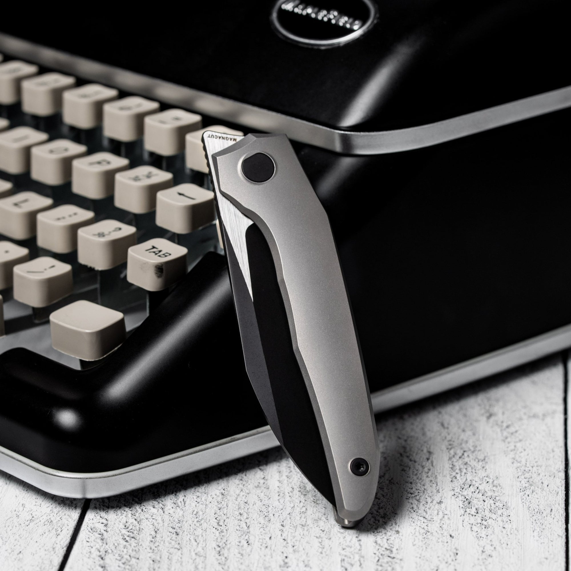 Drop Date (03/25): URBAN Nitroglide - Two - Toned Magnacut w/ Blasted Titanium - URBAN EDC®