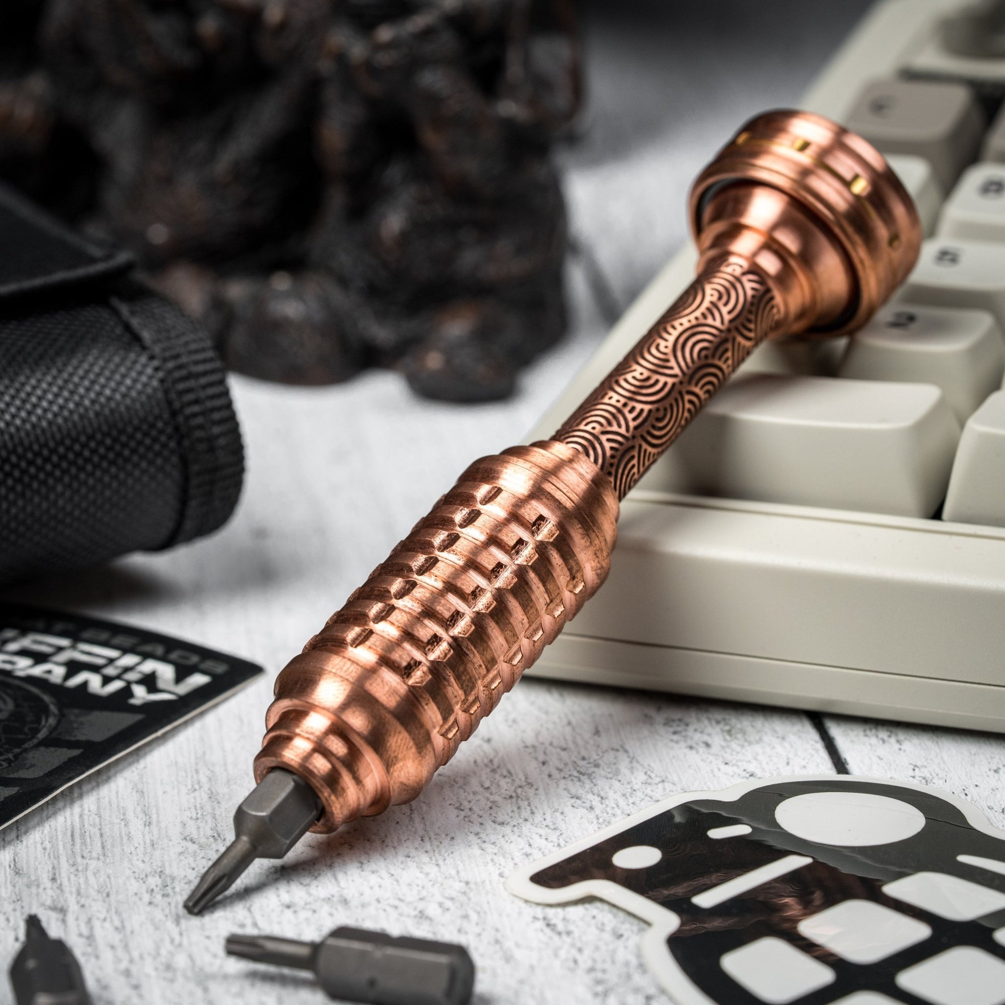 Drop Date (04/01): Griffin Co x URBAN MKIII Driver - Satin Copper w/ Chaos Seigaiha™ - URBAN EDC®