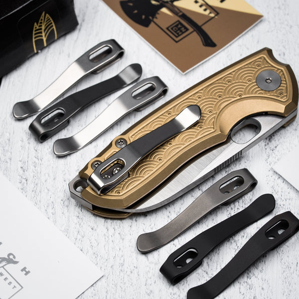 Drop Date (04/15): LynchNW URBAN F5.5 Pocket Clip - Titanium - URBAN EDC®