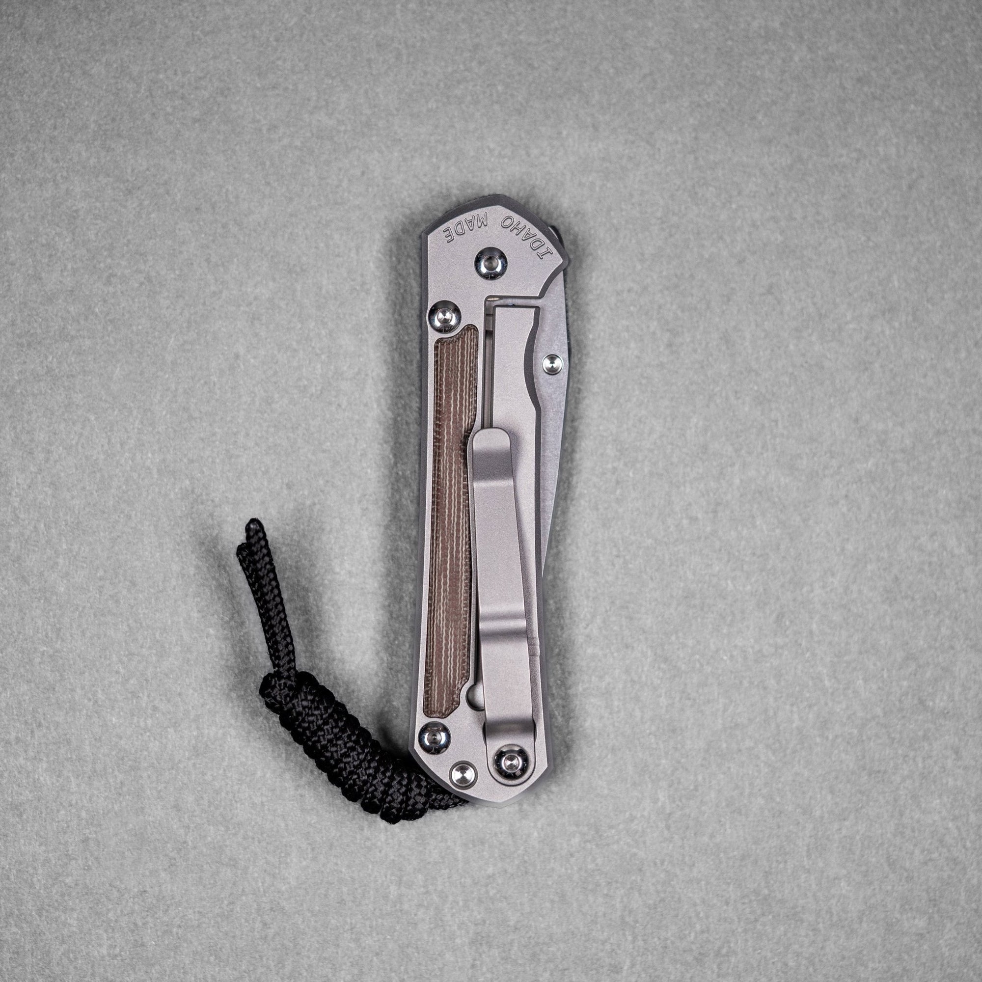 Drop Date (04/22): Chris Reeve Small Sebenza 31 - Drop Point Magnacut & Glass Blasted Titanium w/ Natural Canvas Micarta - URBAN EDC®