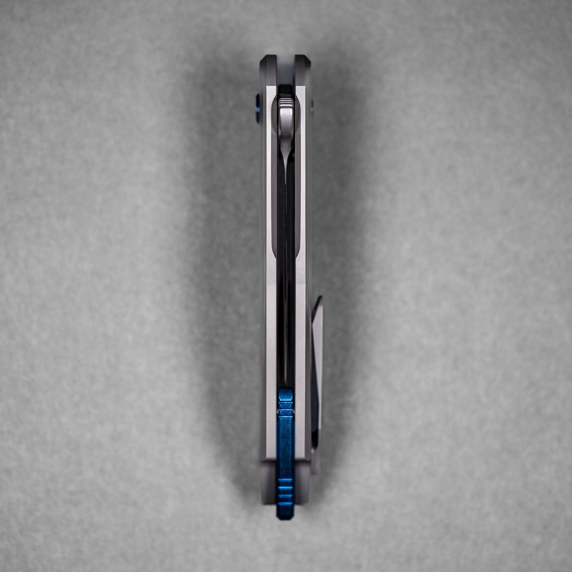 Drop Date (04/22): Koenig Arius Flipper - Burnished M390 w/ Polished Flats & Titanium w/ Blue Accents - URBAN EDC®