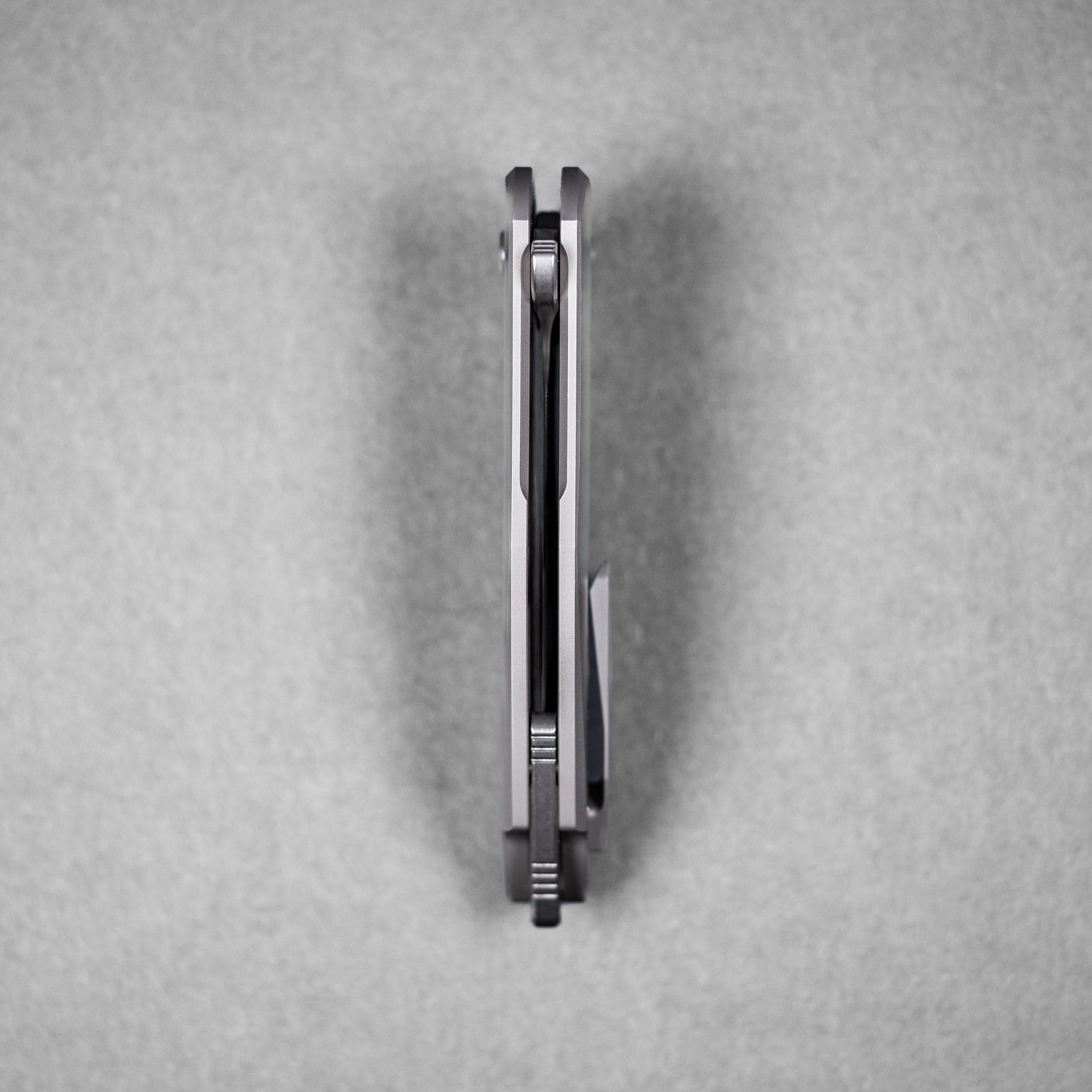 Drop Date (04/29): Koenig Mini Arius Flipper - Burnished M390 w/ Polished Flats & Patterned Titanium - URBAN EDC®