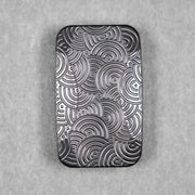 Drop Date (04/29): Magnus x URBAN Squashed Toad Fidget Slider - Blackout Zirconium w/ Chaos Seigaiha™ & Zirc X - Plate - URBAN EDC®