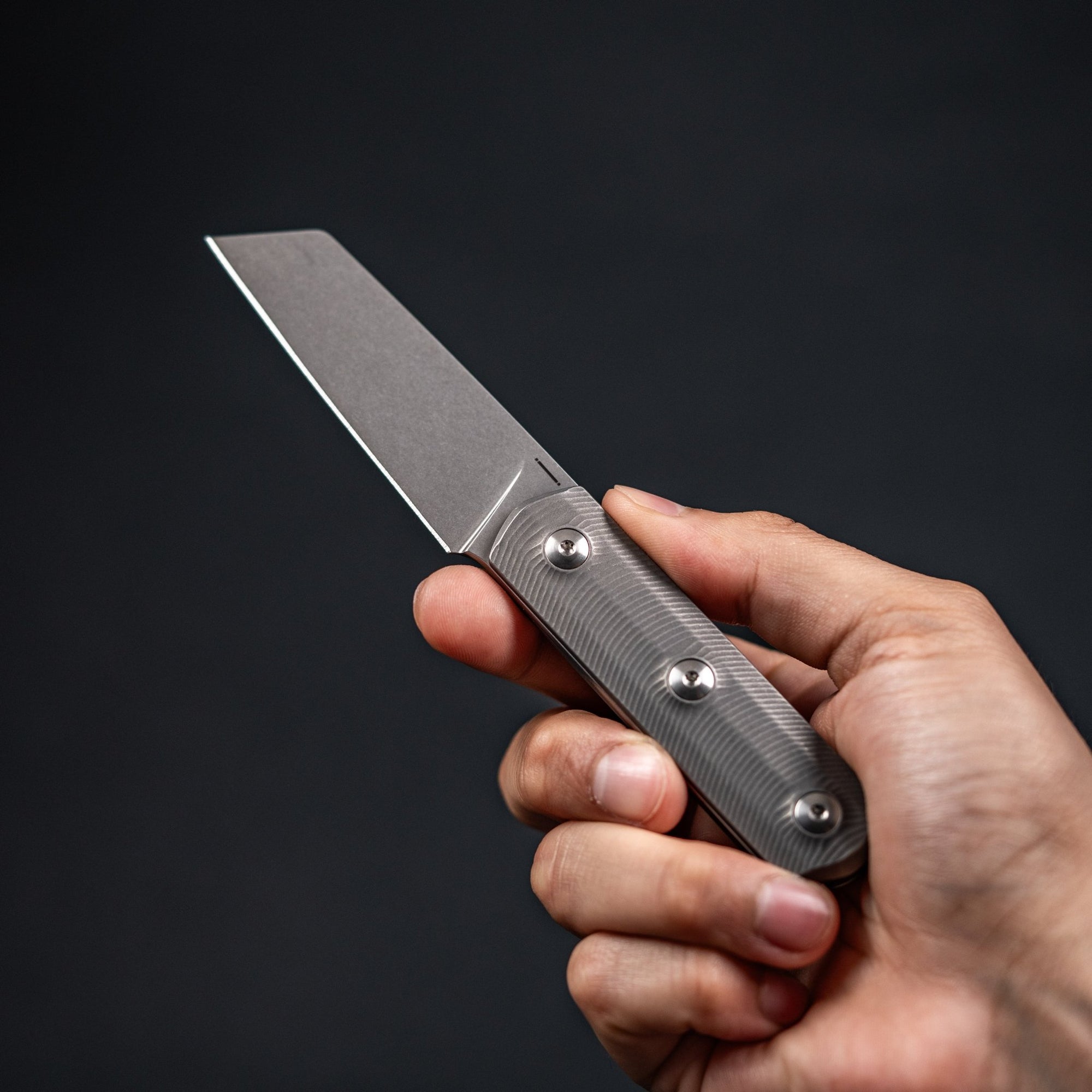 Drop Date (04/29): StraightLine Erny Fixie - Stonewashed M390 & Stonewashed Titanium - URBAN EDC®
