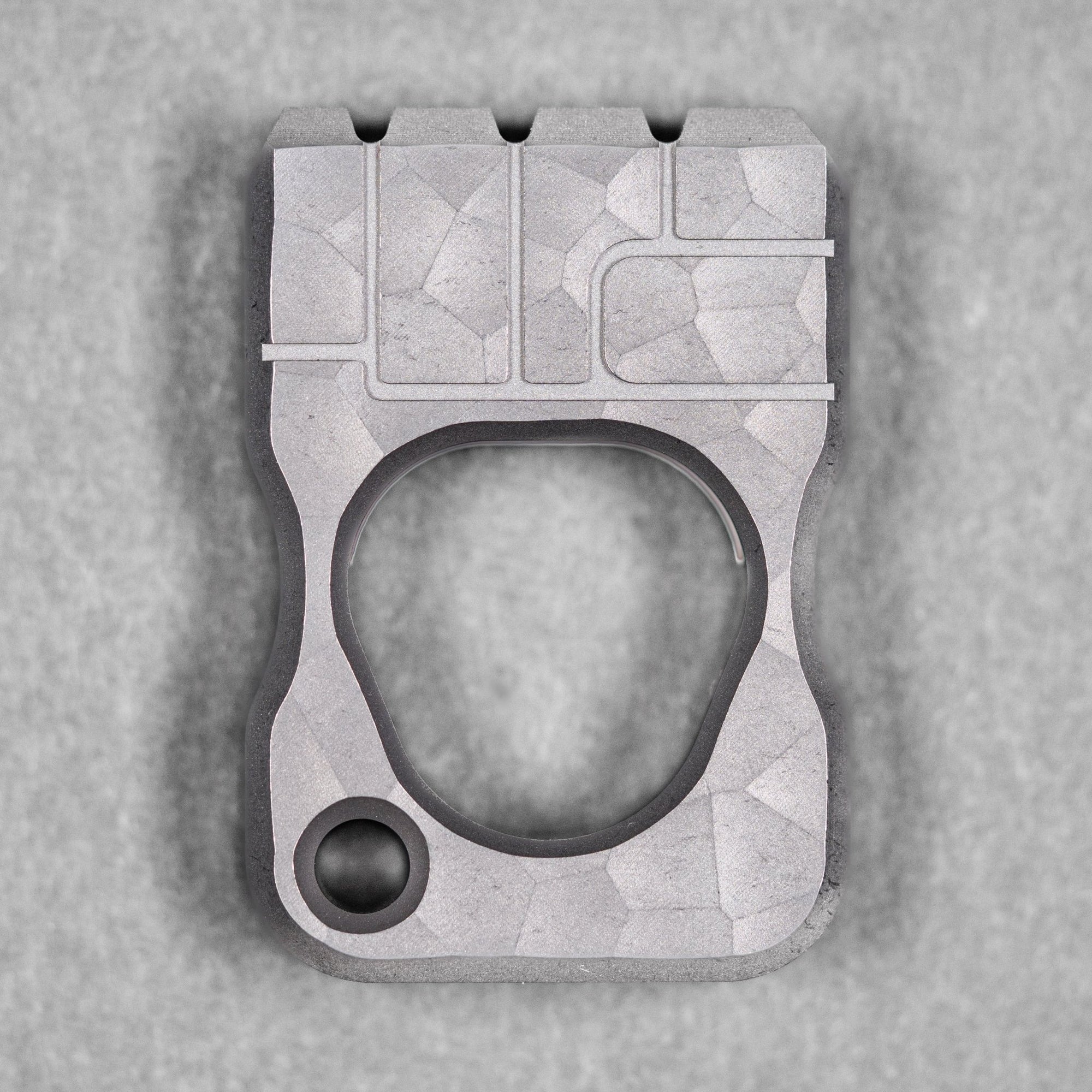 Drop Date (04/29): URBAN Fist Bump Bottle Opener - Stonewashed Titanium w/ Hammered Texture - URBAN EDC®