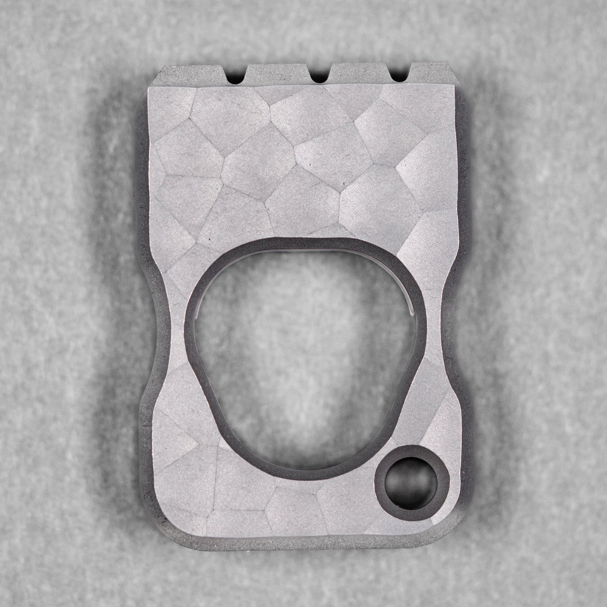 Drop Date (04/29): URBAN Fist Bump Bottle Opener - Stonewashed Titanium w/ Hammered Texture - URBAN EDC®