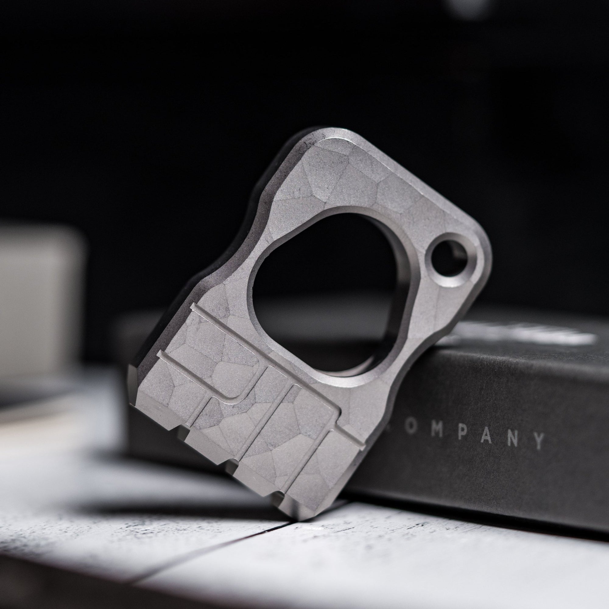 Drop Date (04/29): URBAN Fist Bump Bottle Opener - Stonewashed Titanium w/ Hammered Texture - URBAN EDC®