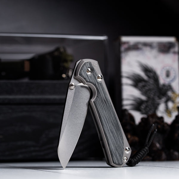 Drop Date (05/06): Chris Reeve Large Sebenza 31 - Insingo Magnacut & Glass Blasted Titanium w/ Black Canvas Micarta Inlay - URBAN EDC®
