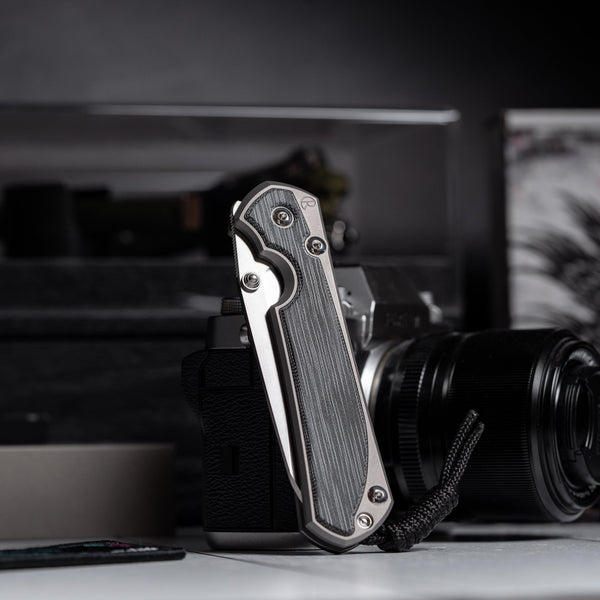 Drop Date (05/06): Chris Reeve Large Sebenza 31 - Insingo Magnacut & Glass Blasted Titanium w/ Black Canvas Micarta Inlay - URBAN EDC®