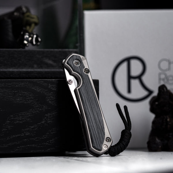 Drop Date (05/06): Chris Reeve Small Sebenza 31 - Drop Point Stonewashed Magnacut & Glass Blasted Titanium w/ Black Canvas Micarta Inlay - URBAN EDC®