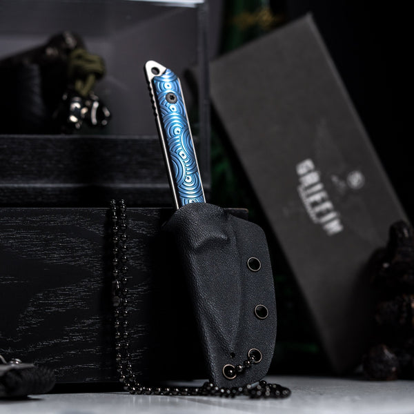 Drop Date (05/06): Griffin Co x URBAN Scout Medic - Darkwashed Magnacut & Blurple Ti Chaos Seigaiha™ - URBAN EDC®