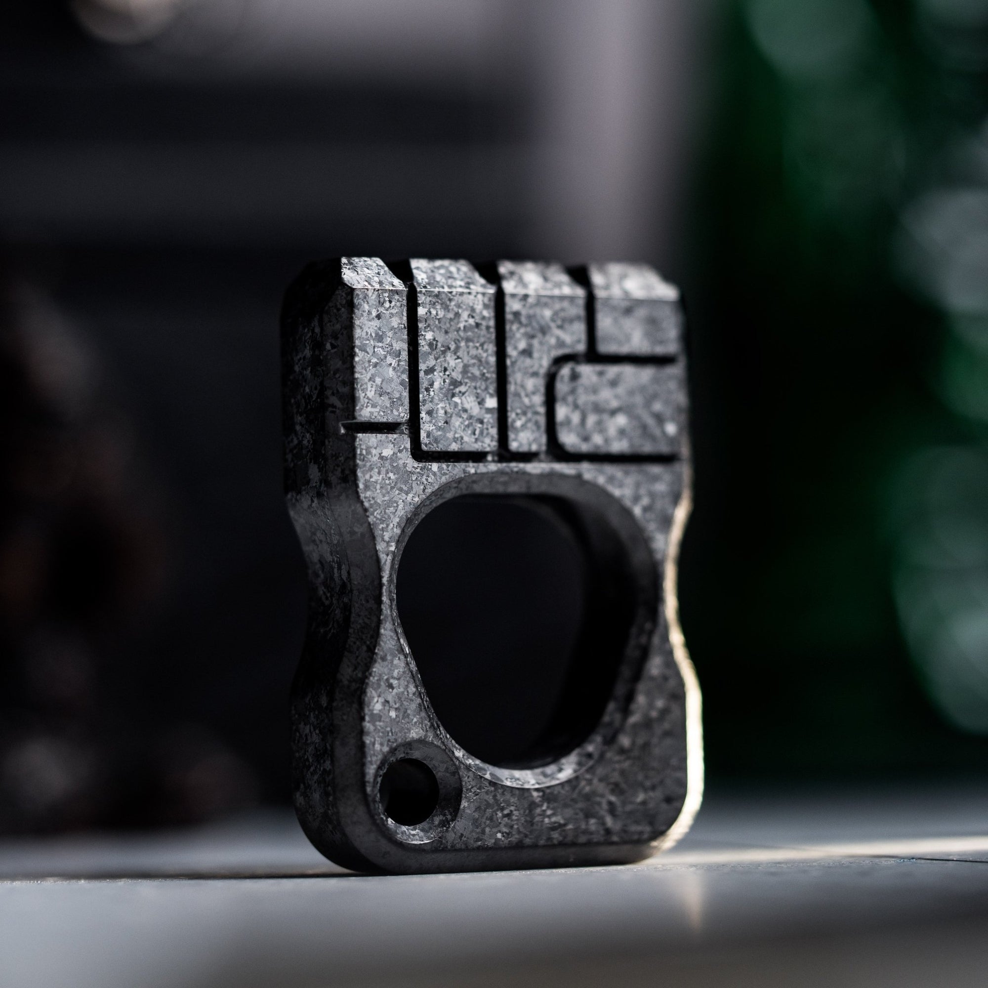 Drop Date (05/06): URBAN Fist Bump Bottle Opener - Black Crystal Titanium - URBAN EDC®