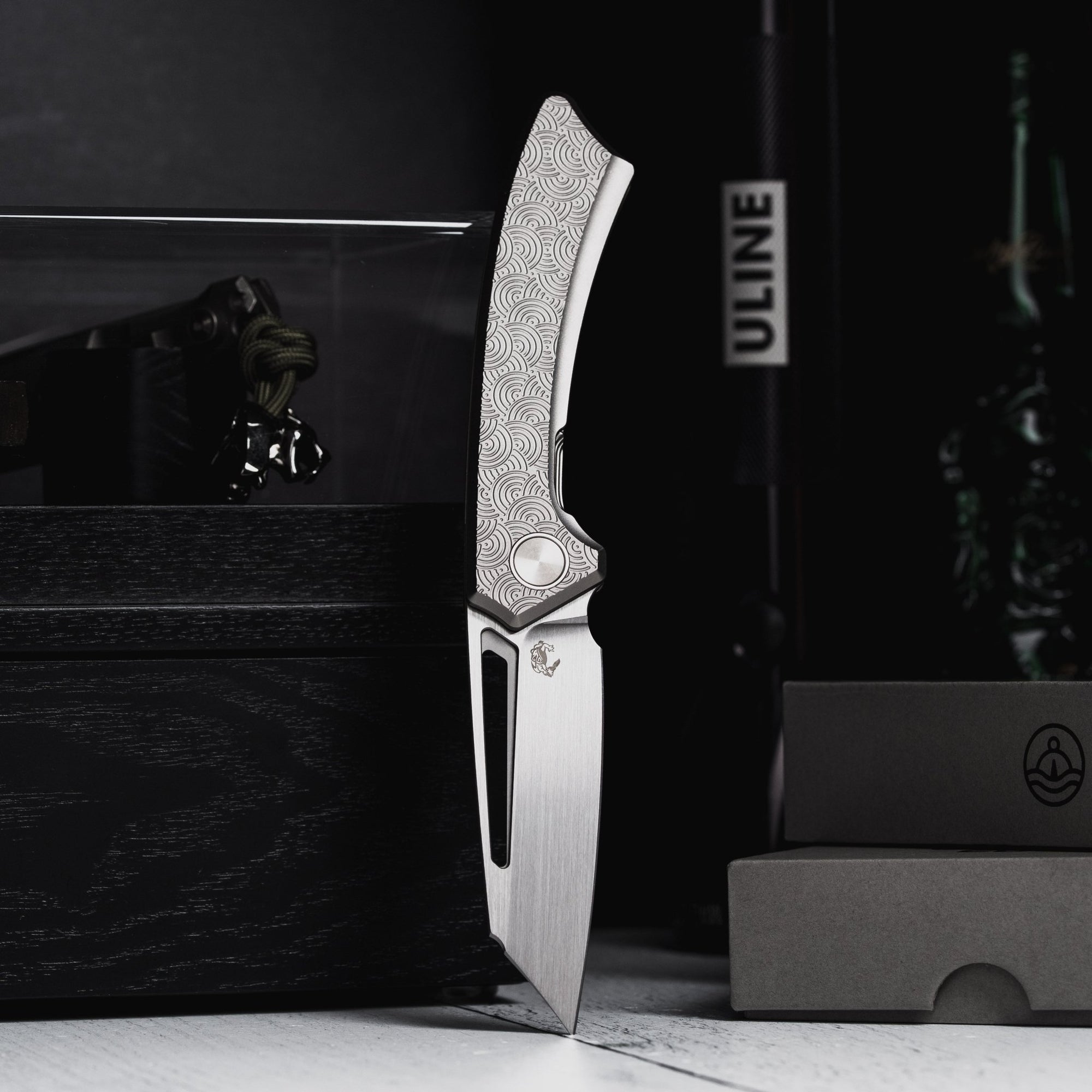 Drop Date (05/27): Gecko x URBAN Pictus V2 - Hand - Rubbed Vanax & Stonewashed Ti Chaos Seigaiha™ - URBAN EDC®