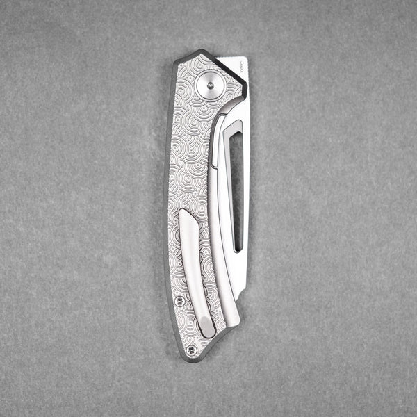 Drop Date (05/27): Gecko x URBAN Pictus V2 - Hand - Rubbed Vanax & Stonewashed Ti Chaos Seigaiha™ - URBAN EDC®