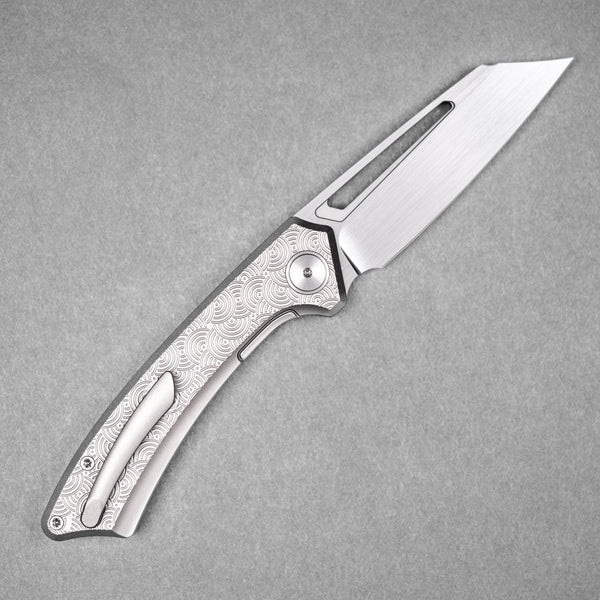 Drop Date (05/27): Gecko x URBAN Pictus V2 - Hand - Rubbed Vanax & Stonewashed Ti Chaos Seigaiha™ - URBAN EDC®