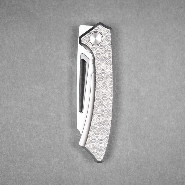Drop Date (05/27): Gecko x URBAN Pictus V2 - Hand - Rubbed Vanax & Stonewashed Ti Chaos Seigaiha™ - URBAN EDC®
