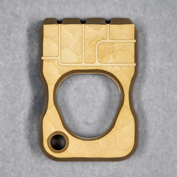 Drop Date (05/27): URBAN Fist Bump Bottle Opener - Stonewashed Brass w/ Hammered Texture - URBAN EDC®