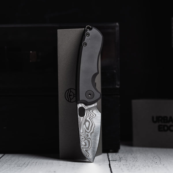 Drop Date (05/27): URBAN Jib - Thor Damacore & Bead Blasted Zirconium Linerlock (Yamato Exclusive) - URBAN EDC®