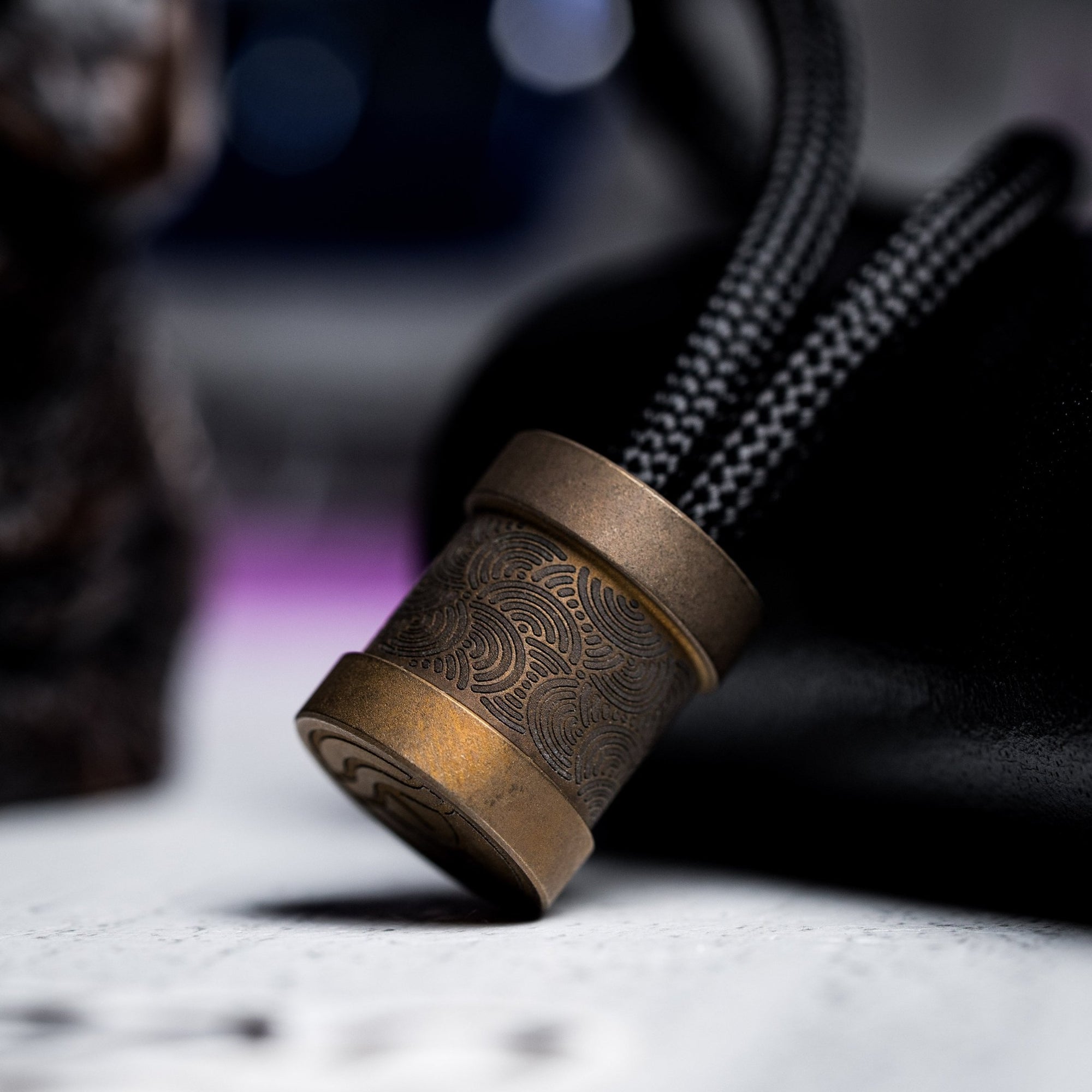 Drop Date (06/03): Collins Trace Manufacturing x URBAN 'The End' Bead - Bronze Titanium Chaos Seigaiha™ - URBAN EDC®