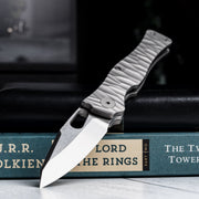 Drop Date (06/03): URBAN Castellan Non - Flipper - Stonewashed Vanax & Stonewashed Titanium w/ Rock Texture - URBAN EDC®