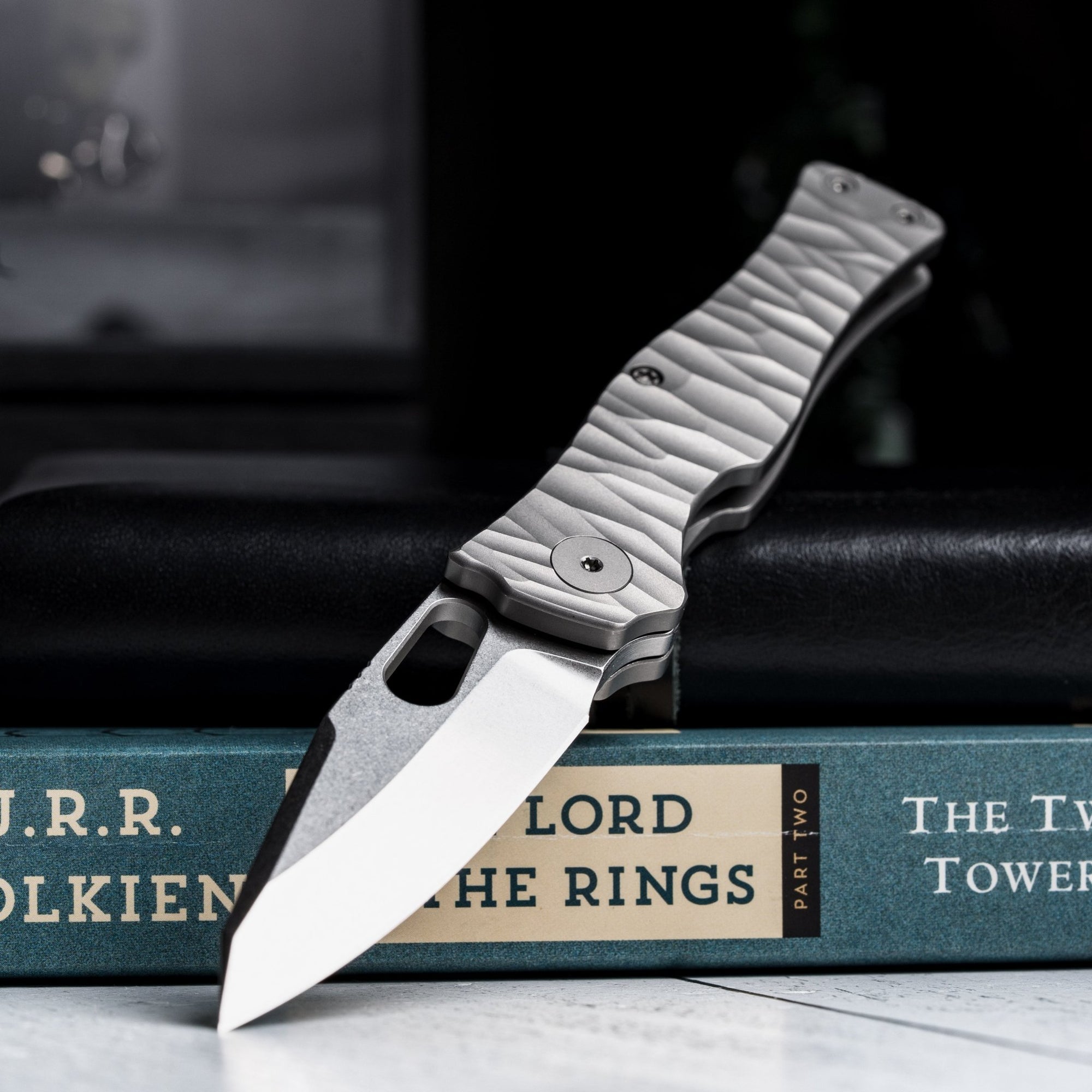 Drop Date (06/03): URBAN Castellan Non - Flipper - Stonewashed Vanax & Stonewashed Titanium w/ Rock Texture - URBAN EDC®