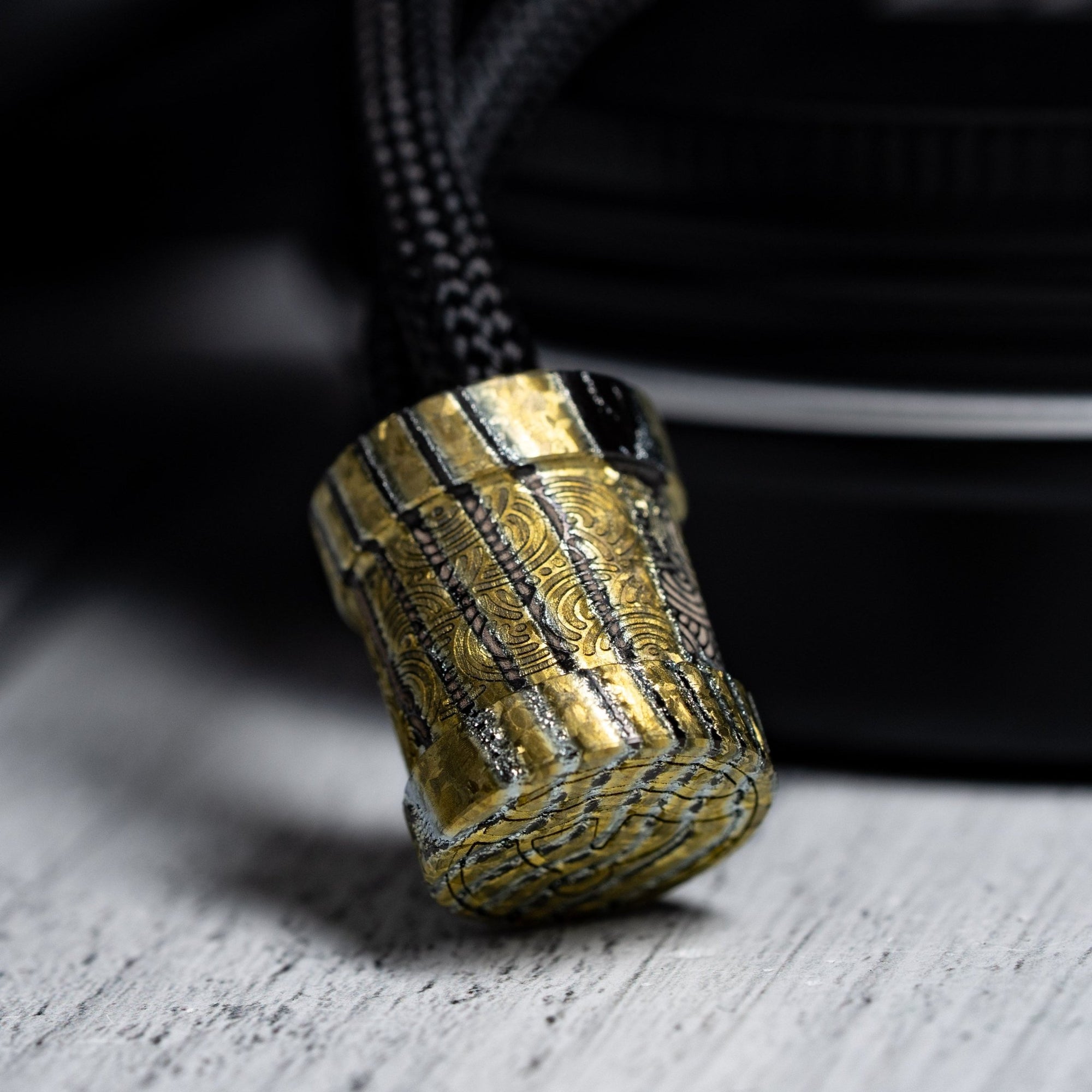 Drop Date (06/10): Collins Trace Manufacturing x URBAN 'The End' Bead - ZircuTi Chaos Seigaiha™ - URBAN EDC®