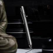 Drop Date (06/10): Fellhoelter x URBAN TiBolt Pen - Stonewashed Seigaiha Titanium - URBAN EDC®