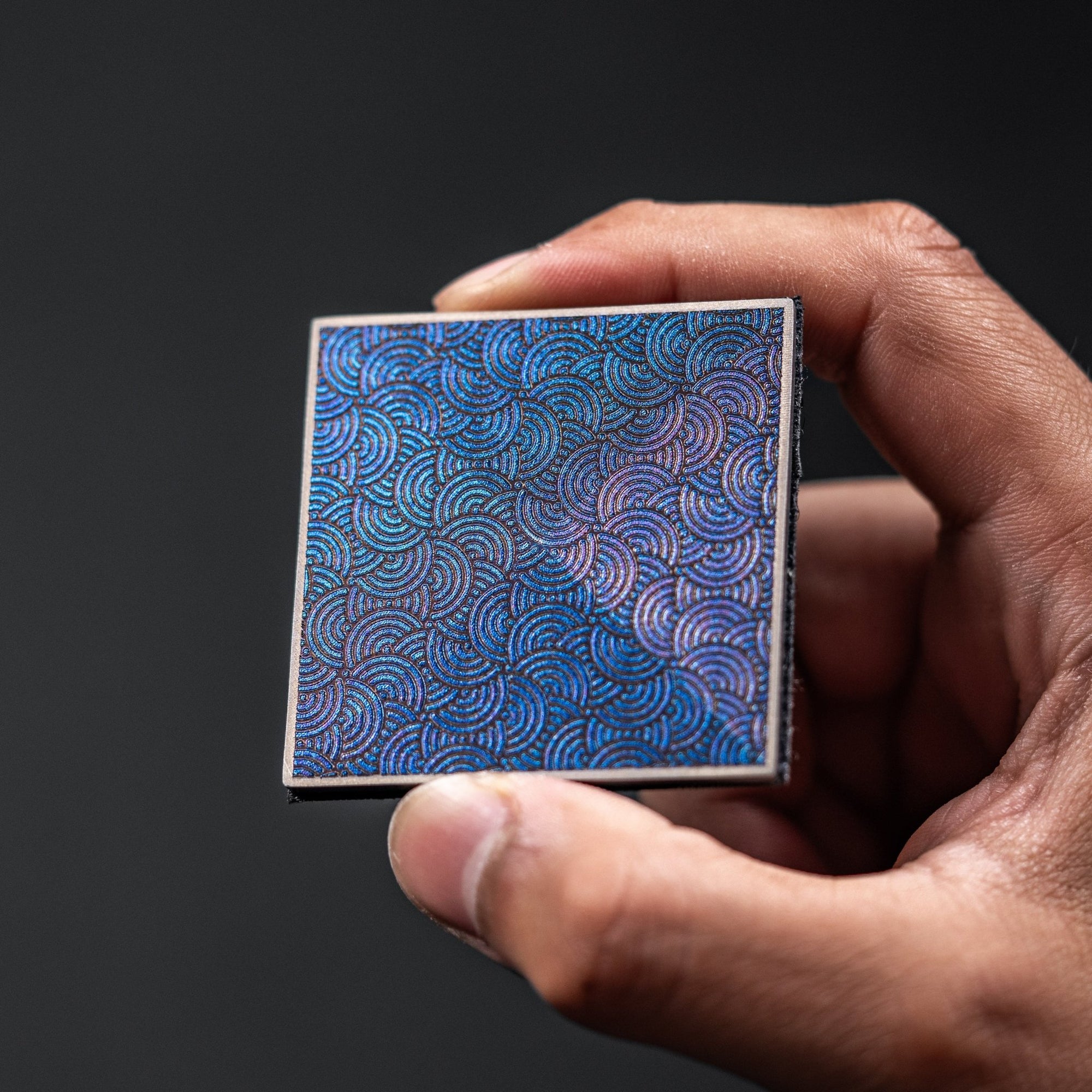 Drop Date (06/10): Limitless x URBAN Chaos Seigaiha™ Titanium Square Patch - 2x2 - URBAN EDC®