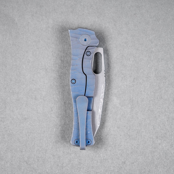 Drop Date (06/10): URBAN Castellan Non - Flipper - Acid - Etched Vanax & Darkwashed Blurple Titanium w/ Rock Texture - URBAN EDC®