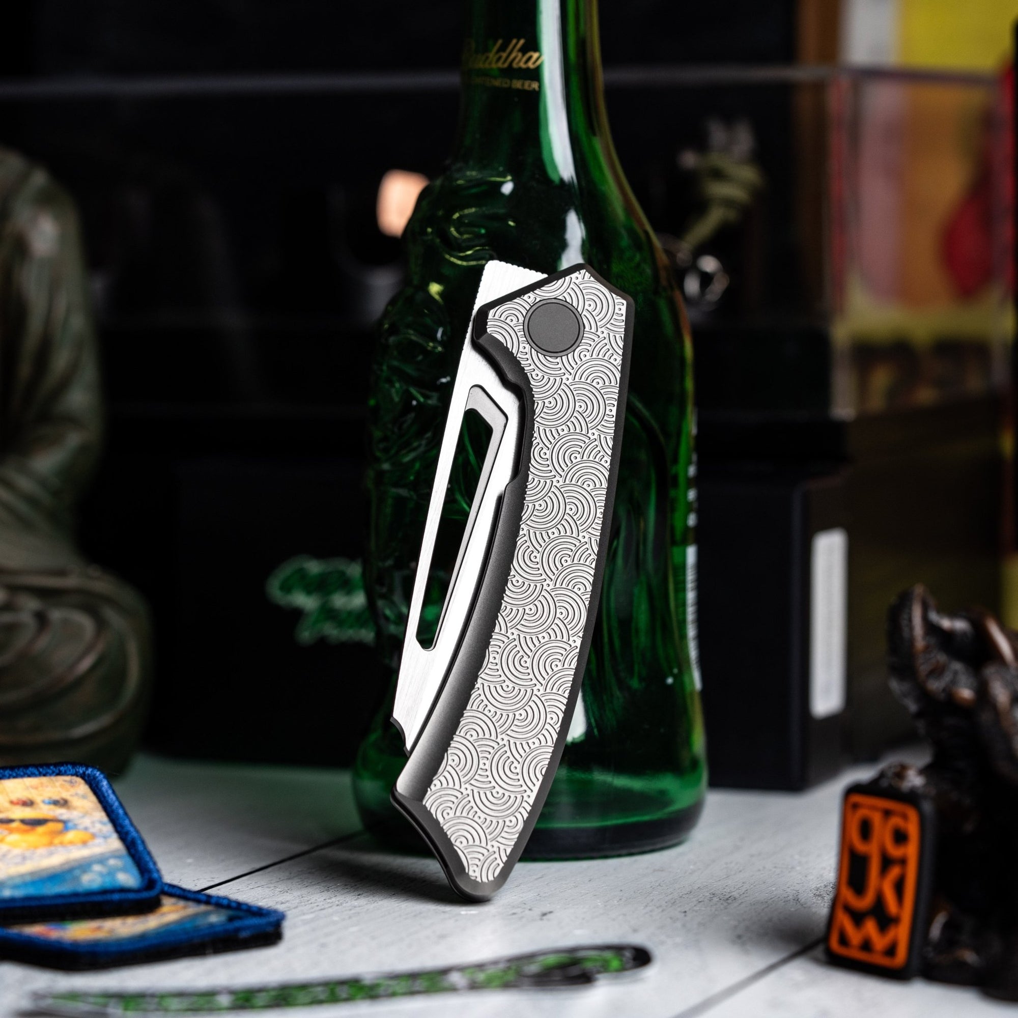 Drop Date (06/17): Gecko x URBAN Pictus V2 XL - Belt Satin Vanax & Stonewashed Ti Chaos Seigaiha™ - URBAN EDC®
