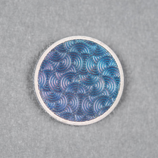 Drop Date (06/17): Limitless x URBAN Chaos Seigaiha™ Titanium Round Patch - URBAN EDC®